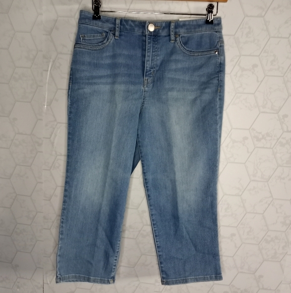 Christopher & Banks stonewash everyday denim crop - Picture 9 of 13